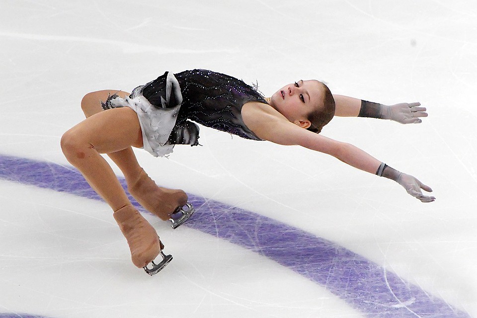 Чемпионка московского этапа Александра Трусова