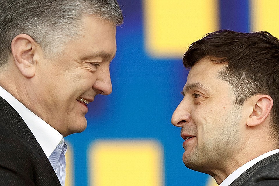 Бывший и нынешний президенты Украины