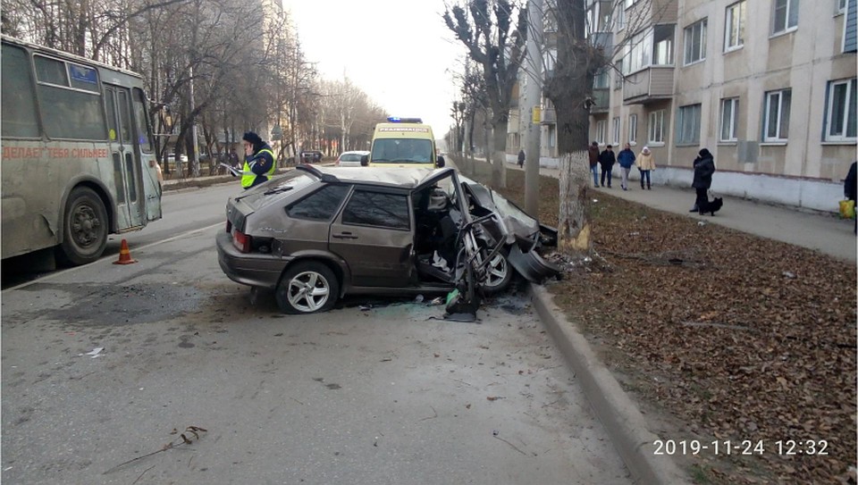 Фото с места ДТП.