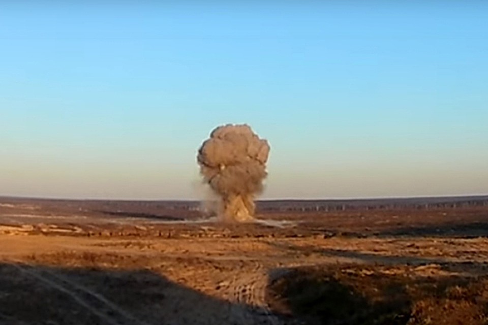 Боеприпасы ГосНИИ «Кристалл» уничтожают специалисты Центра спасательных операций особого риска «Лидер».