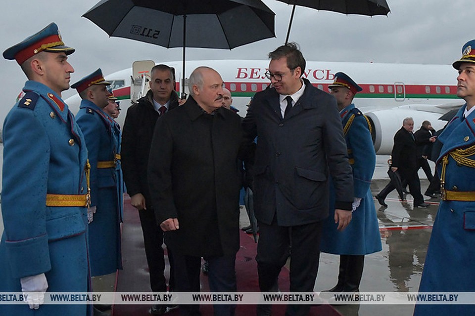Лукашенко в Сербии собирались встречать эскортом истребителей МиГ-29. Фото: БелТА.