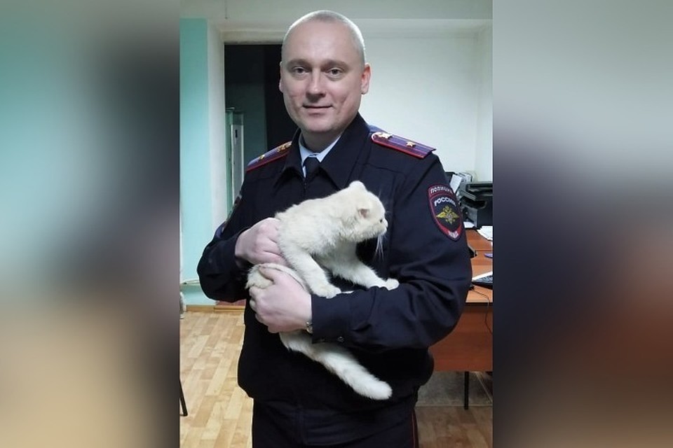 Участковый вернул дерзко сбежавшего Валеру новокузнечанке. ФОТО: ГУ МВД России по Кемеровской области