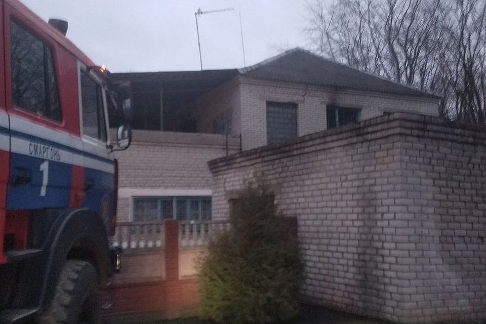 На пожаре в психбольнице погибли два пациента. Фото: МЧС