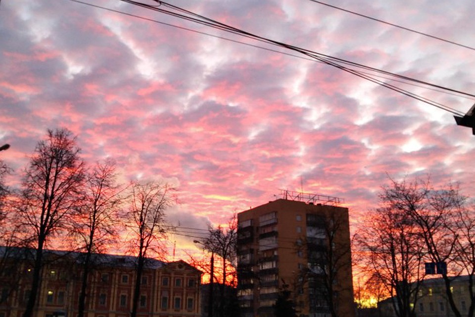 На площади Лядова тоже выдалось красивое утро. ФОТО: Тимофей Шубин.