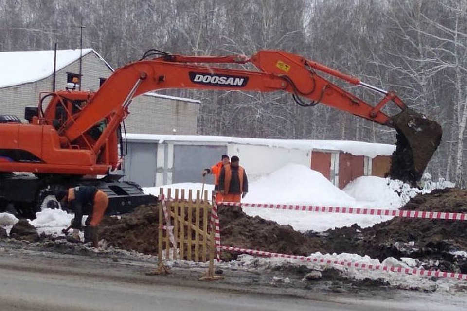 Коммунальная авария на Солнечной поляне.