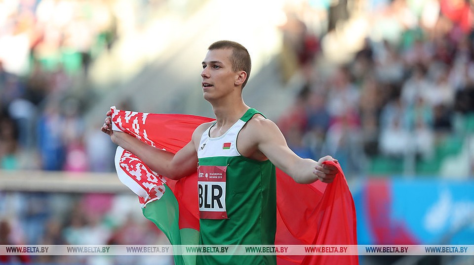 Лучший легкоатлет 2019 года Максим Недосеков (прыжки в высоту). Фото: БЕЛТА