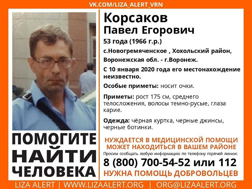 Фото: из группы поискового отряда «Лиза Алерт Воронеж».