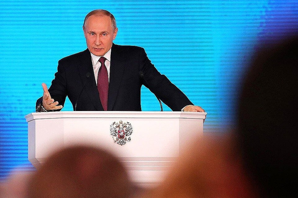 Президент выступит с Посланием Федеральному собранию в Гостином дворе. Фото Zuma\TASS