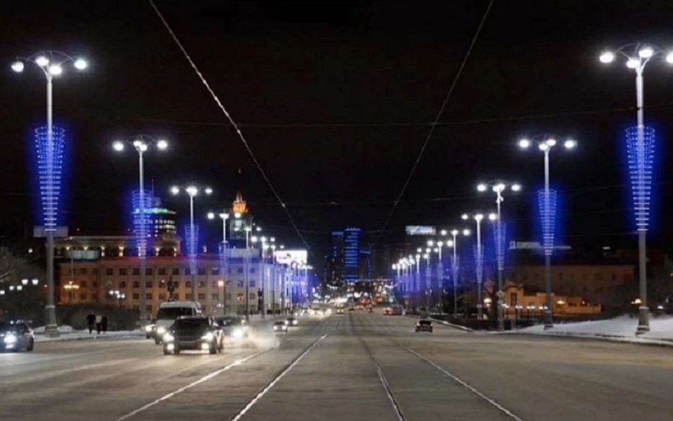Гирлянды повесят еще на одном участке главного проспекта Екатеринбурга. Фото: проектная документация