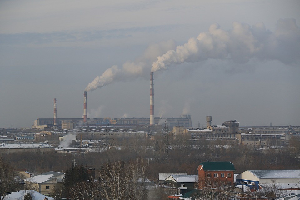 Смог в Барнауле.