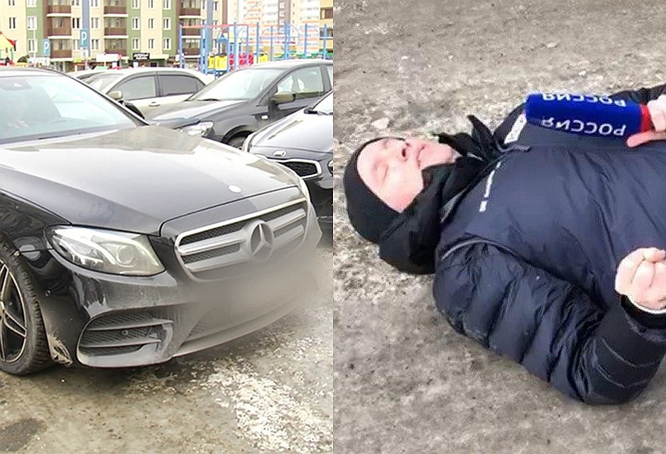 В Красноярске завели уголовное дело на водителя, сбившего на машине журналиста. Фото: ГУ МВД по Красноярскому краю и сетевой ресурс «Красноярец»