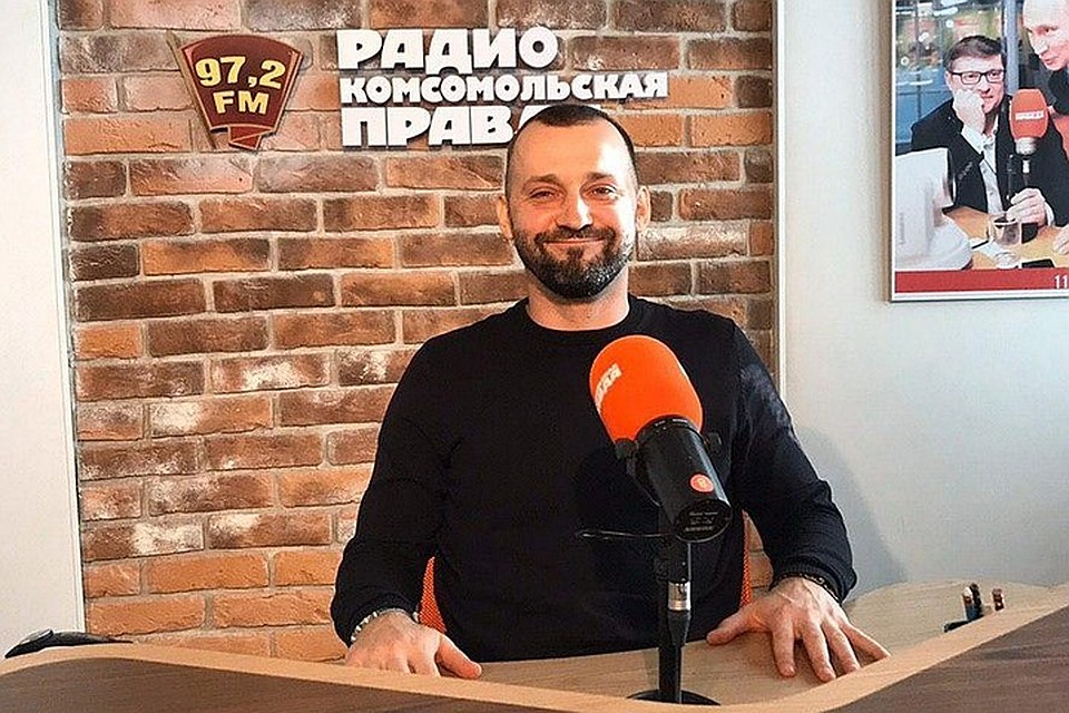 Руслан Белый в студии Радио "Комсомольская правда".