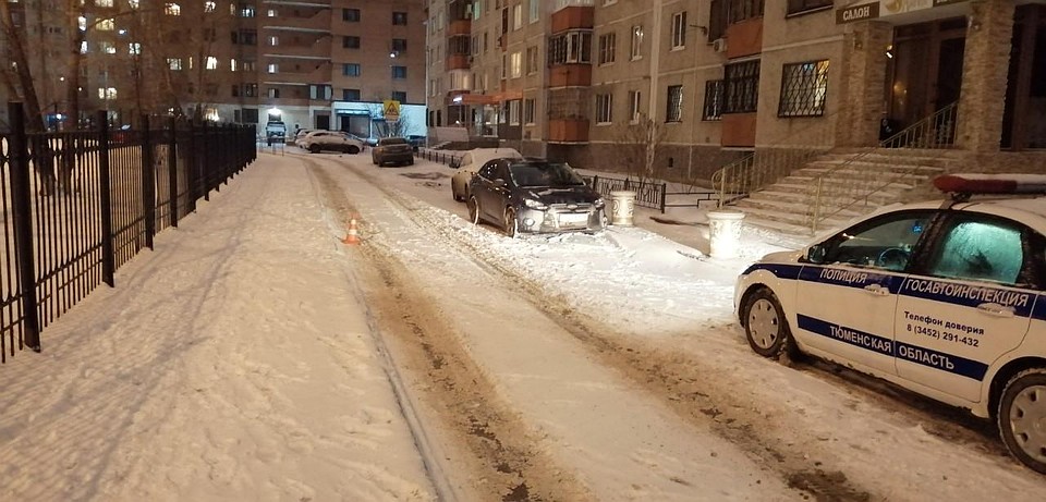 Тюменская автомобилистка, сбившая девочку, вызвала ГИБДД после публикации в СМИ. Фото - ГИБДД по Тюменской области.