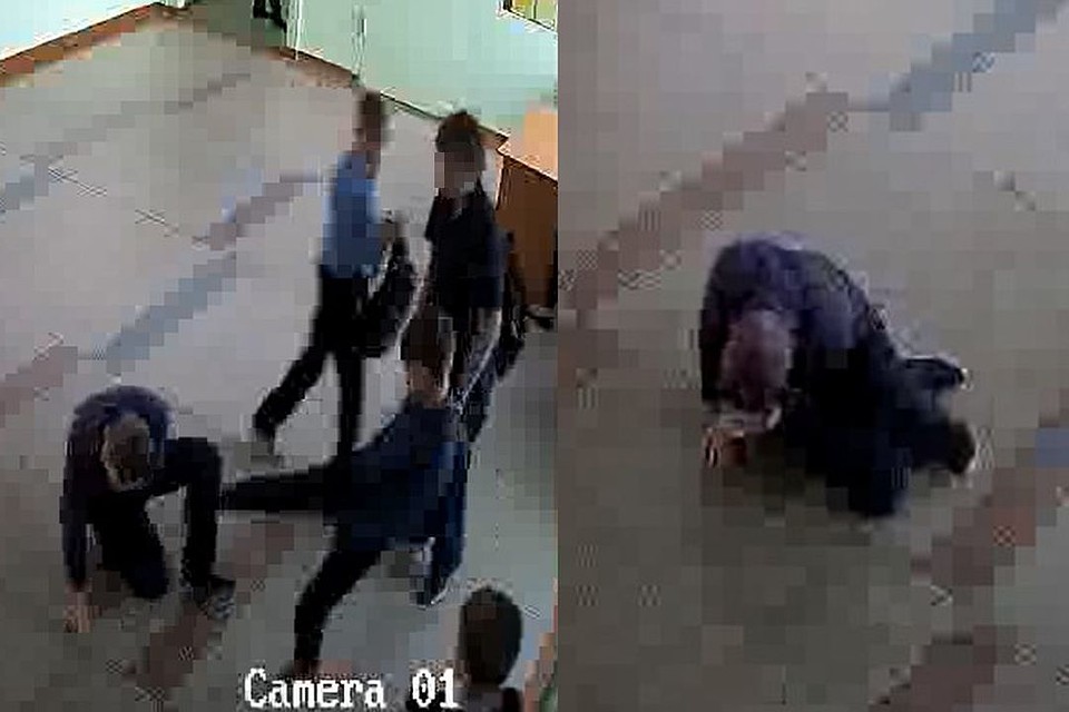 Подростки не пощадили семиклассника. Фото: стоп-кадр.