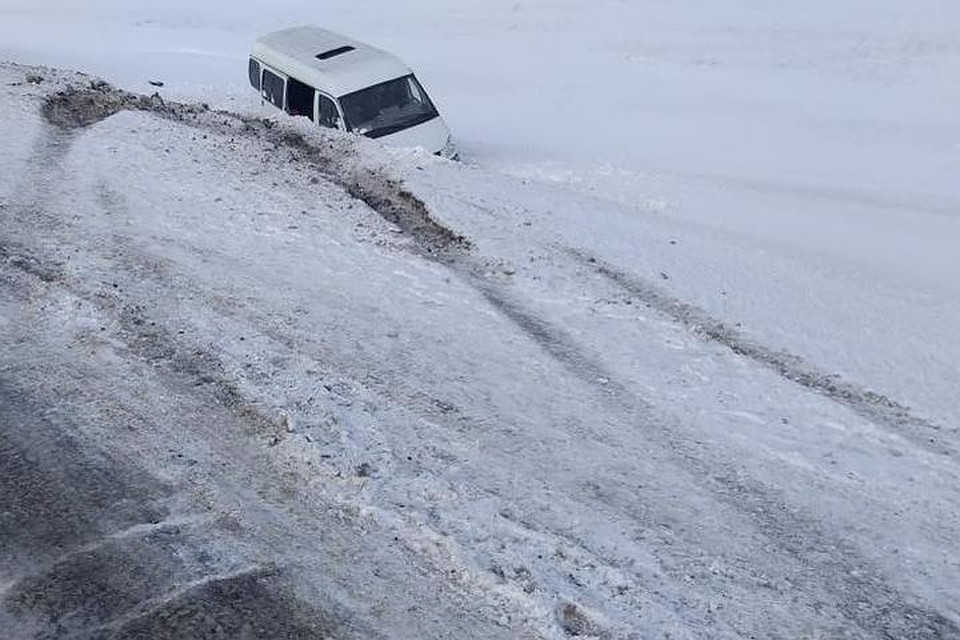 Газель съехала в кювет: погибла девочка. Фото: пресс-служба областной ГИБДД