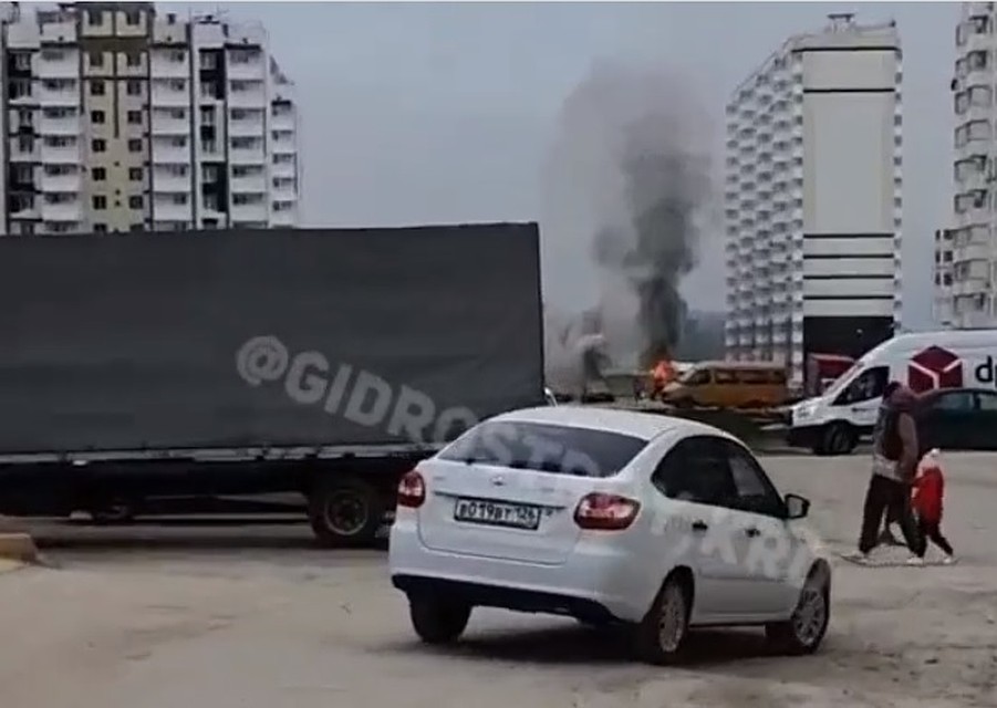 Пожар на Гидрострое. Фото: gidrostroy.krd
