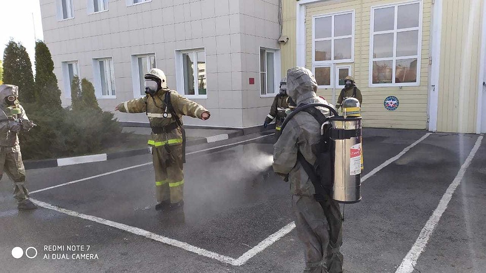 Дезинфекция против коронавируса в МЧС