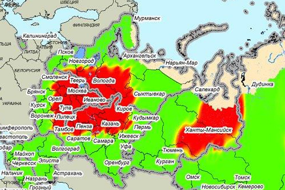 До Мурманской области лесные пожары не доберутся даже к концу лета. Фото: Федеральная авиалесоохрана
