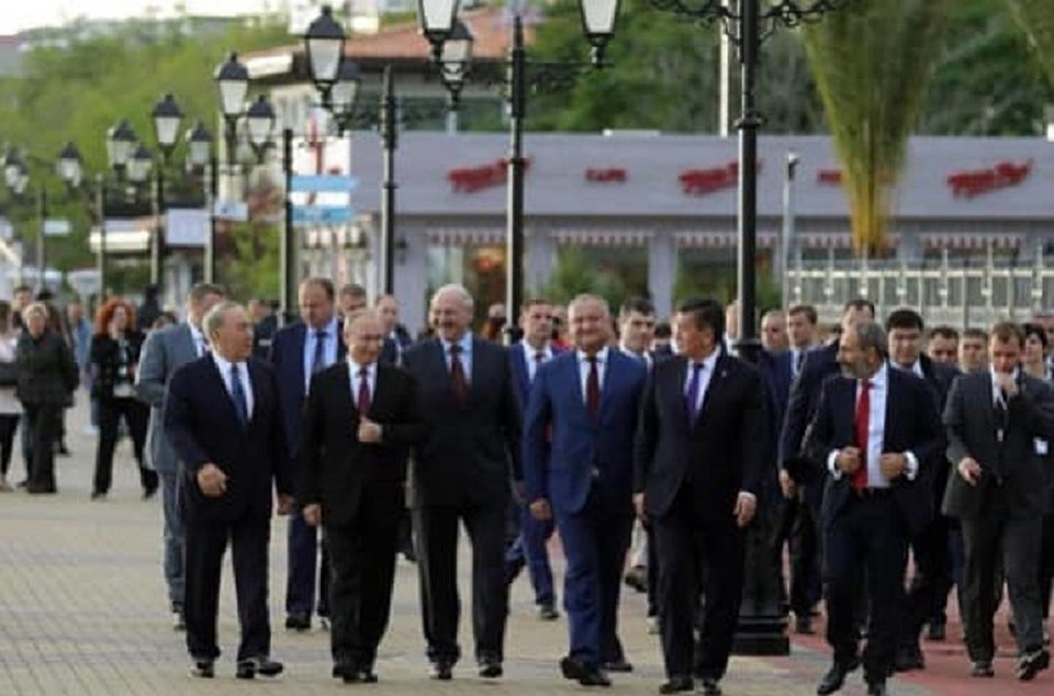 Ровно два года назад, 14 мая 2018 года, на заседании Высшего Евразийского Экономического совета в Сочи Республика Молдова первой получила статус наблюдателя при этой организации. Фото: соцсети