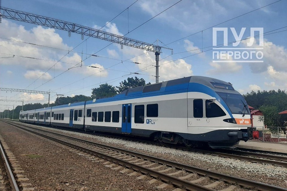 В Светлогорске Лукашенко дал старт новому железнодорожному маршруту. Фото: телеграм-канал Пул Первого