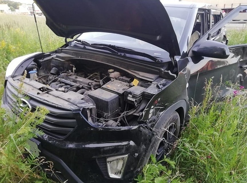 В результате аварии пострадали женщина и двое детей, которые ехали в легковушке