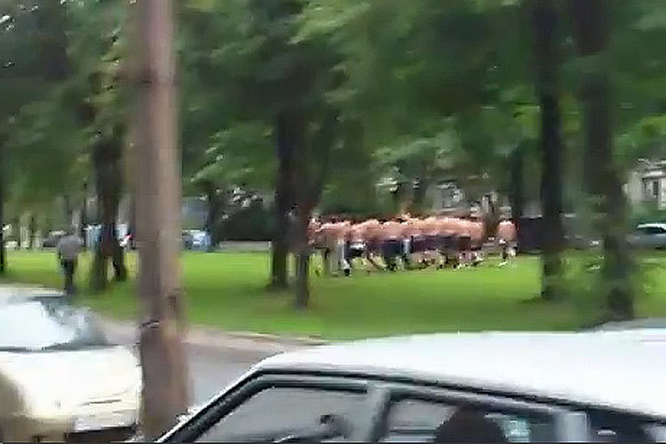 Стенка на стенку собрались шестьдесят человек