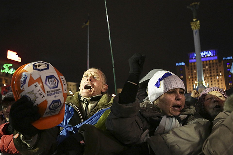 Участники Евромайдана недовольны действиями Януковича