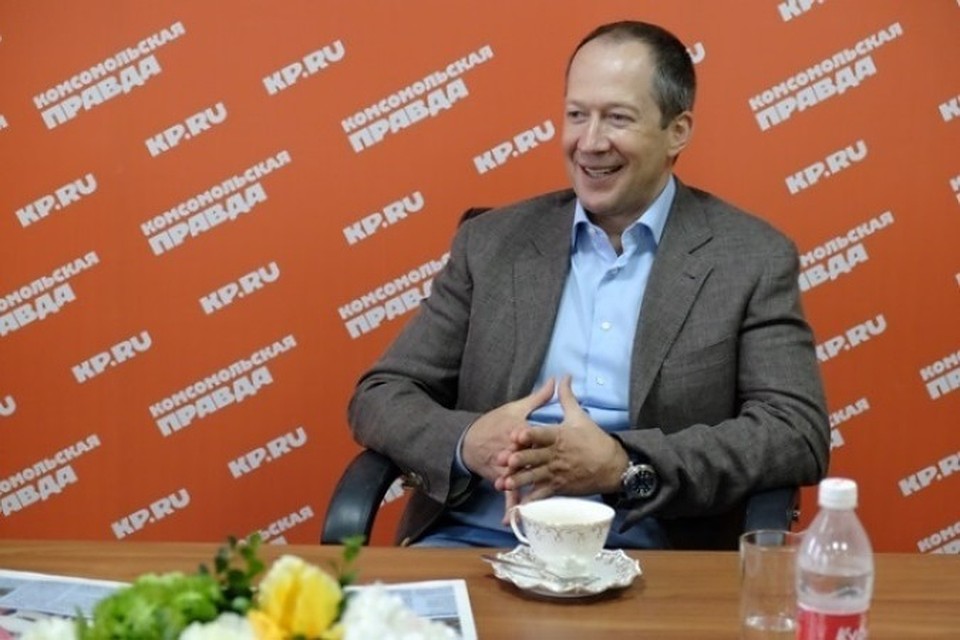 Андрей Ведищев в пресс-центре "КП"