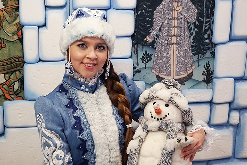Дед мороза из снега