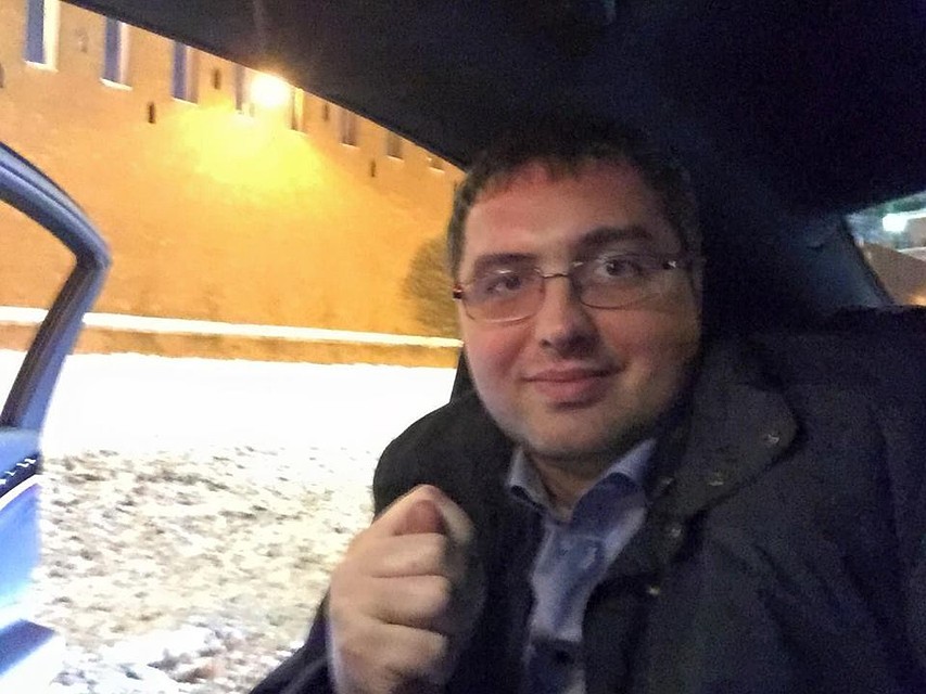 Ренато Усатый возле Кремля.
