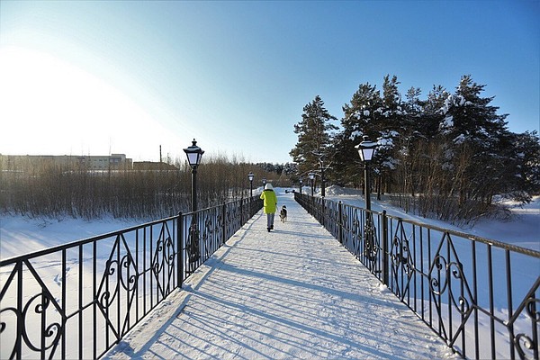Зимний Сургут. Фото мэра города Вадима Шувалова.