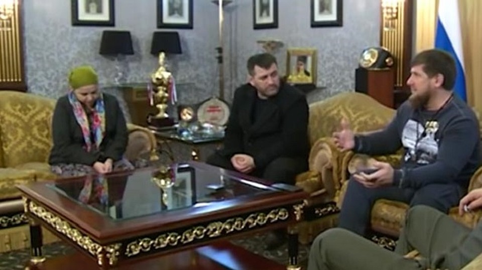Айшат Инаева и Рамзан Кадыров. Фото: ЧГТРК