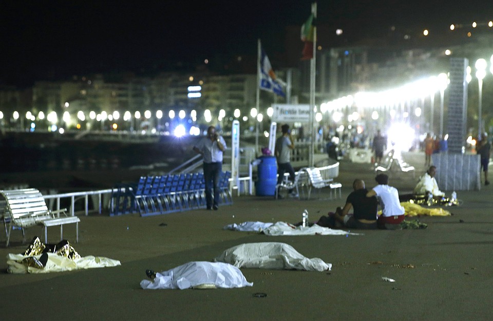 Место теракта в Ницце Фото: REUTERS