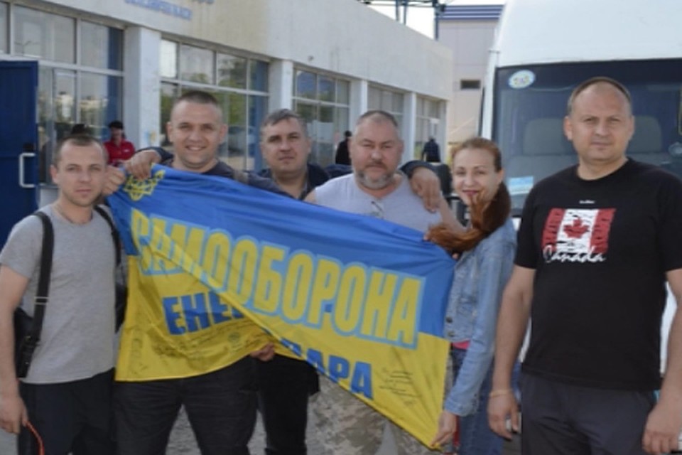 Панов с другими участниками диверсионной группы.