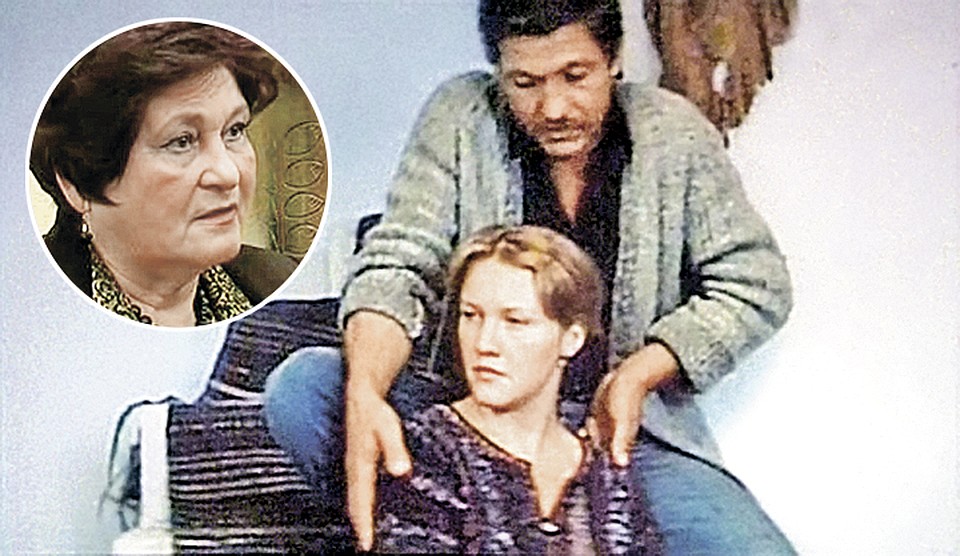Елена Проклова уверяет: их роман с Волонтиром разгорелся в 1983 году в Кишиневе. Они сыграли главные роли в картине «Будь счастлива, Юлия!». В круге - вдова Волонтира - Ефросинья. Фото: кадр из фильма, Первый канал