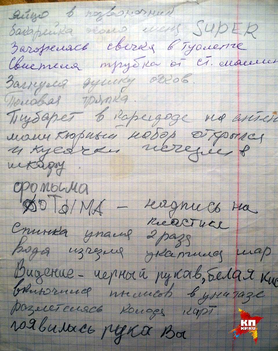 Дневник насмерть перепуганного Анатолия Кислякова, который он вел с самых первых дней. Мужской голос звонил ему по телефону и представлялся: "Это просто Мария Петровна". Фото: Ульяна СКОЙБЕДА