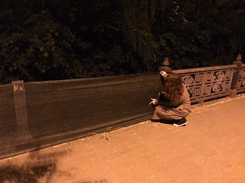 Прохожие с интересом рассматривают нововведение. Фото: Алиса ЦАРИГОРОДЦЕВА