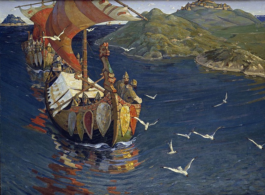 Николай Рерих. «Заморские гости».