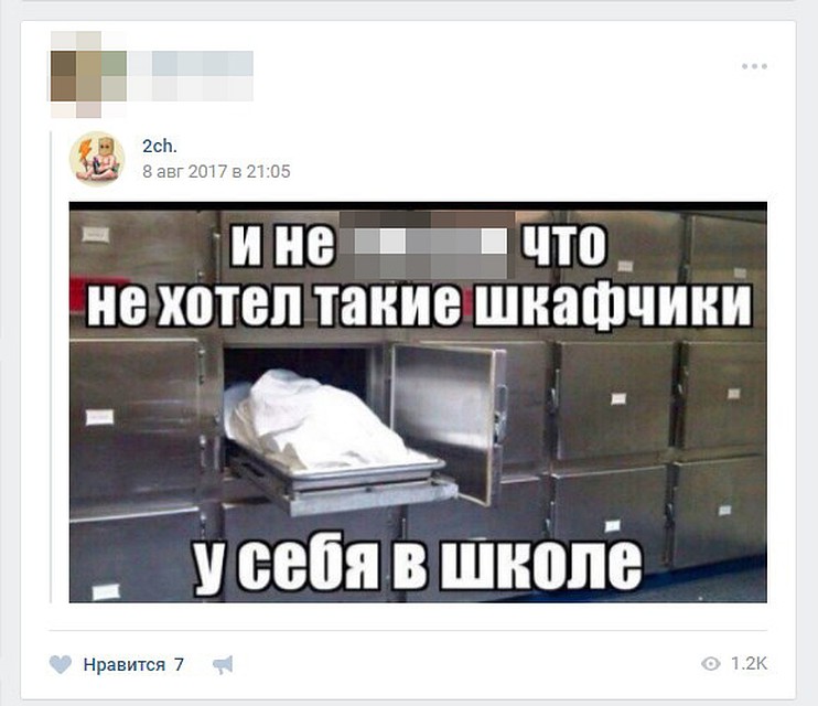 Образцы юмора на страничке устроившего стрельбу школьника. Фото: Личная страничка героя публикации в соцсети
