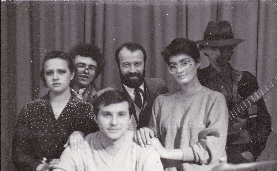 19-летняя Элла Хрусталева в группе Александра Семячкина. 1986 год.