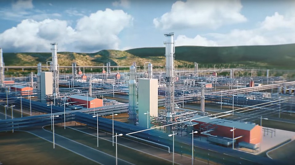 Макет будущего Амурского ГПЗ. Фото: предоставлено ООО «Газпром переработка Благовещенск»