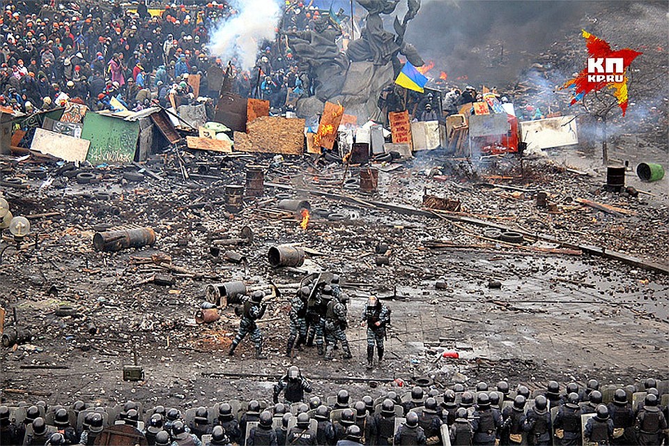 События на Майдане Незалежности, февраль 2014 года. Фото: Александр КОЦ