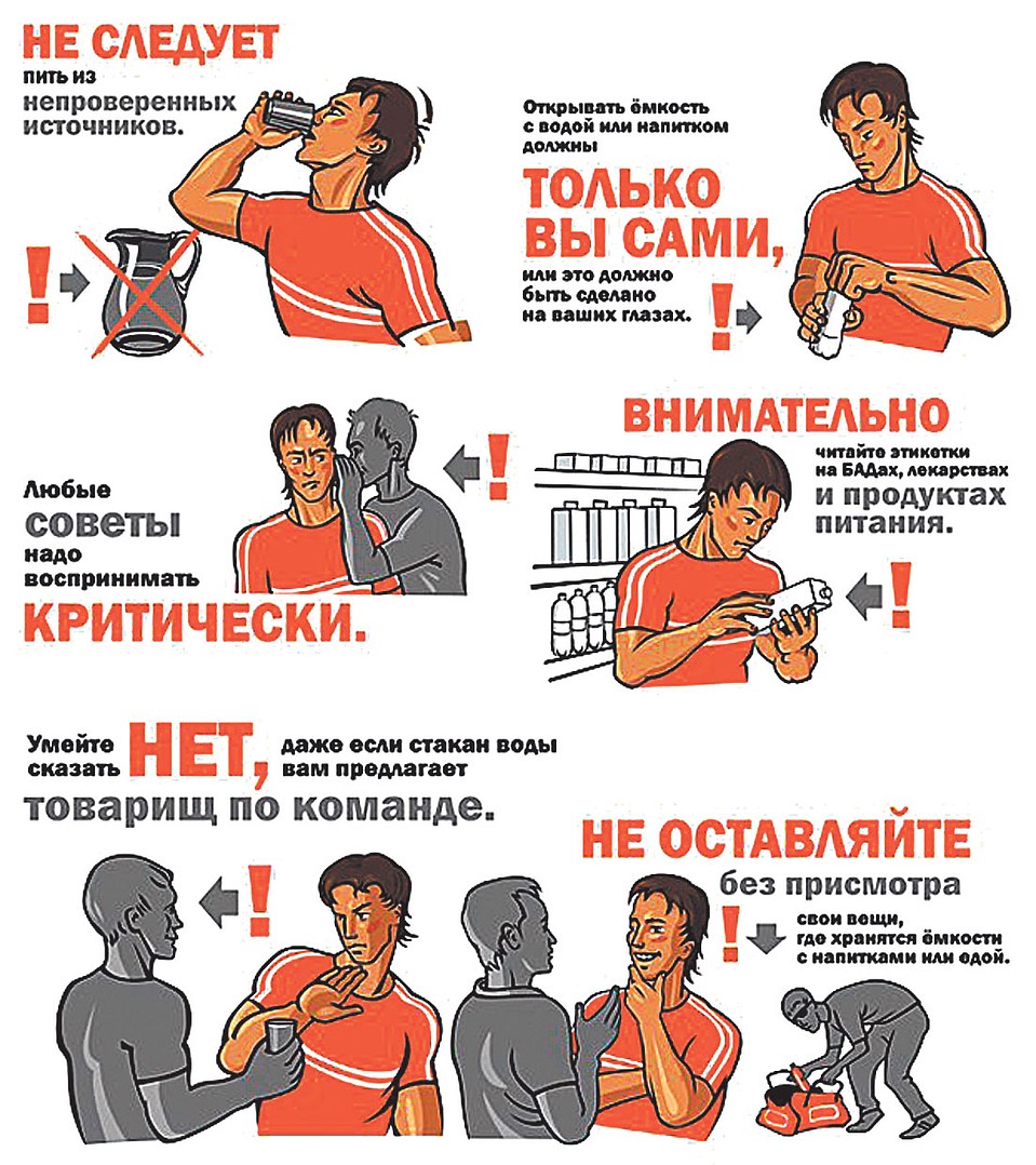 Эту памятку, как не попасться на допинге, выпустили во Всероссийской федерации плавания. Графика Романа Фофанова. Фото: russwimming.ru