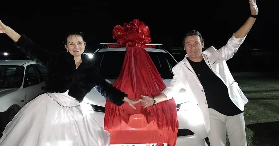 На свадьбу влюбленным подарили автомобиль Фото: Личный архив