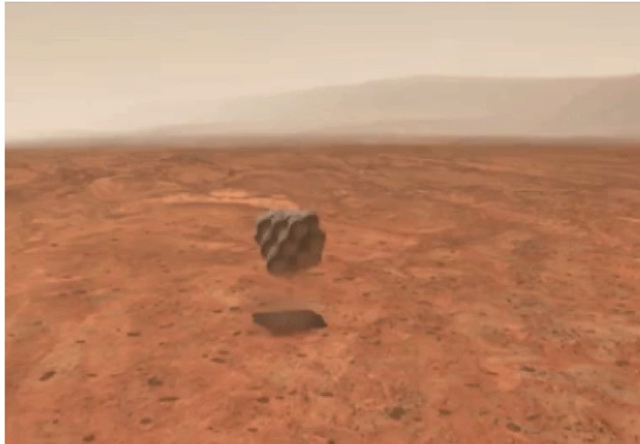 В такой надувной оболочке Opportunity прибыла на Марс.