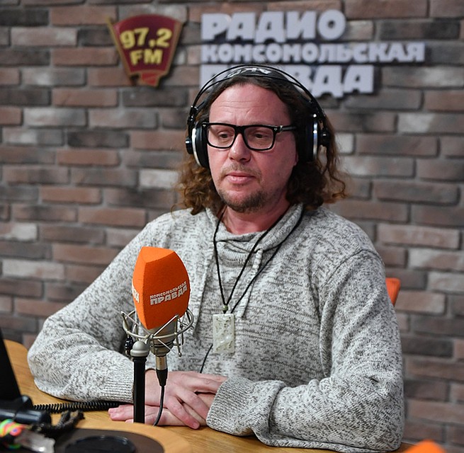 Сергей Полонский в студии Радио "Комсомольская правда". Фото: Иван МАКЕЕВ