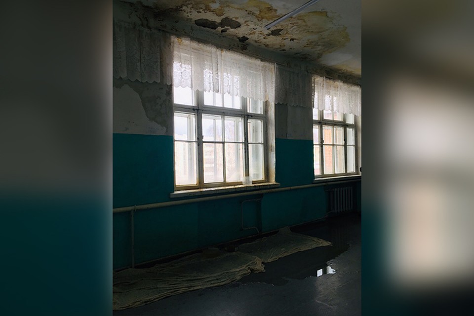 В коридорах образовались реки. Фото: «Гражданский патруль»