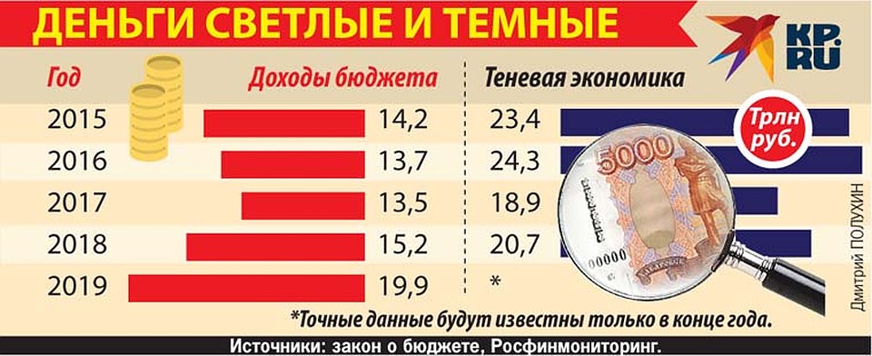 В теневой экономике России вращаются триллионы рублей. Фото: Дмитрий ПОЛУХИН