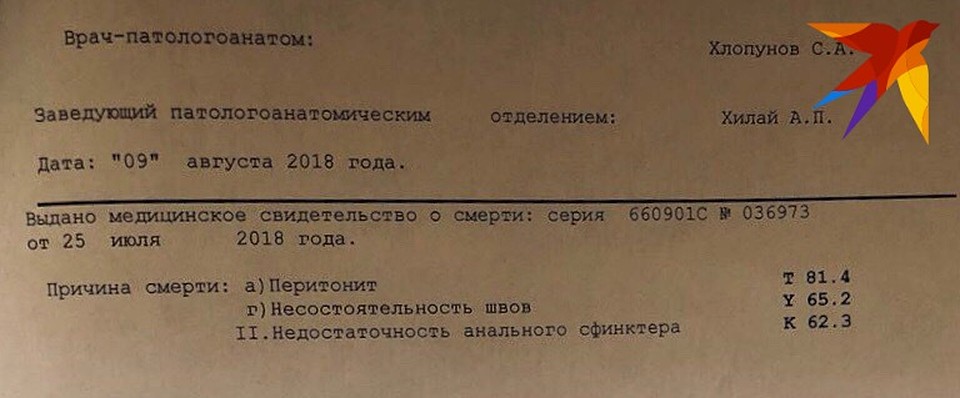 В своем заключении патологоанатом указал три причины смерти. Фото: предоставлено родственниками Вячеслава Лопатина