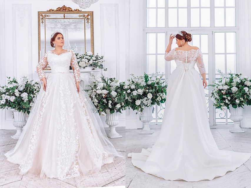 Пышнотелая блондинка - популярная модель Plus Size. Фото: https://vk.com/ladyinw